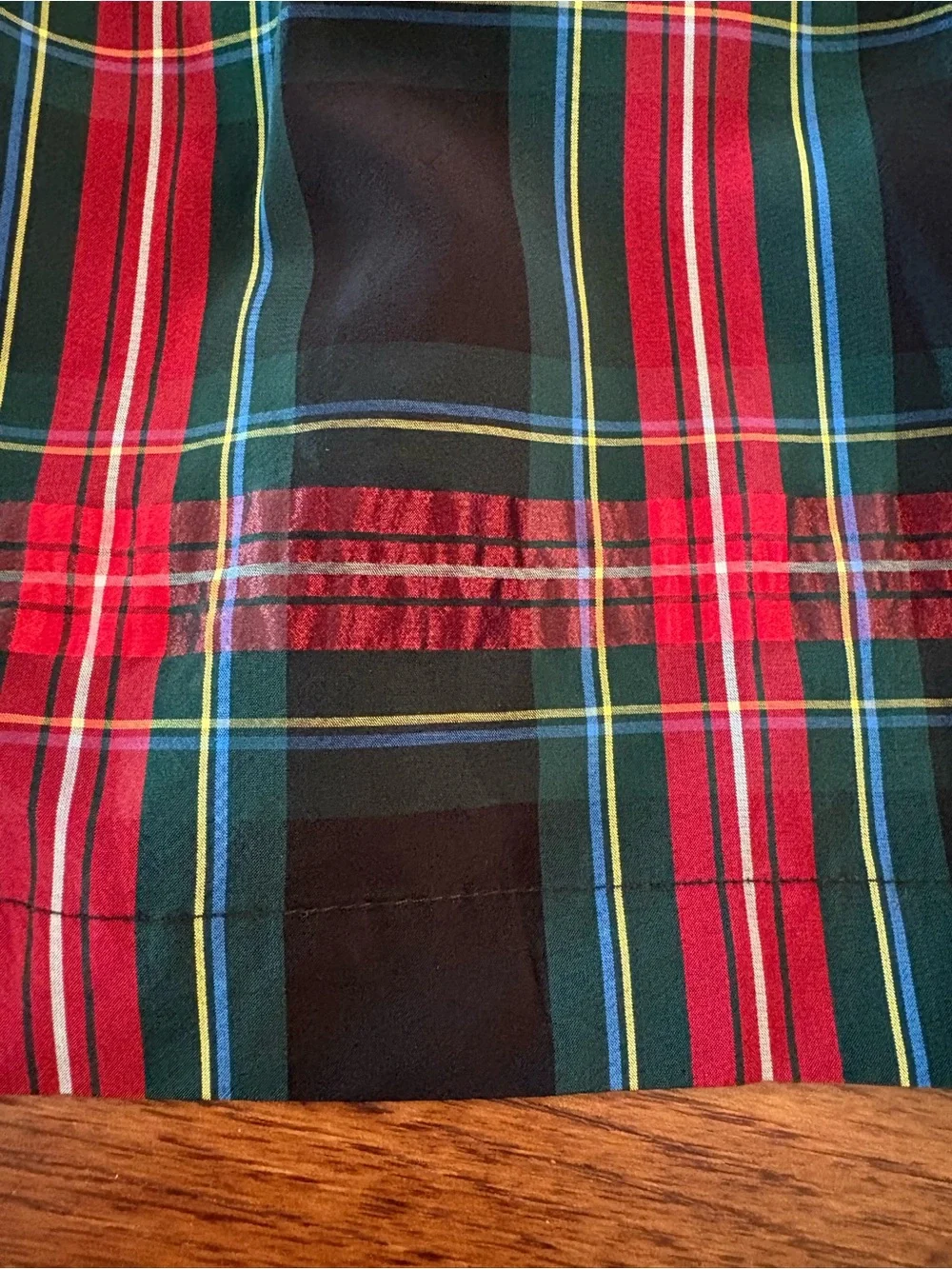 Vineyard Vines Girls XS Holiday Tartan Plaid Ruffle Sleeve Dress